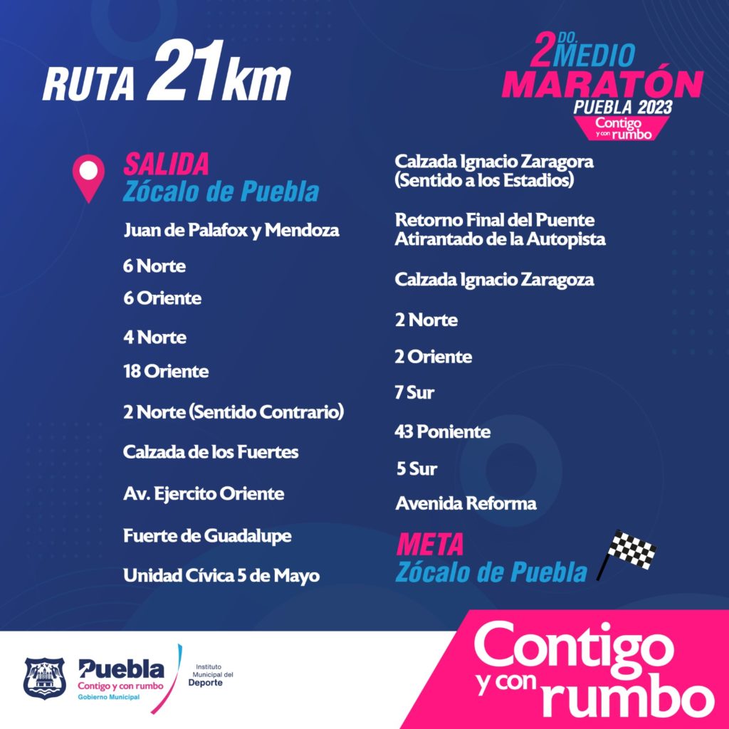 Segundo Medio Maratón de Puebla 2023