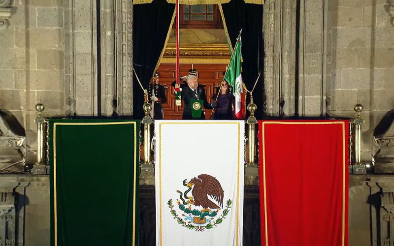 AMLO realiza su último Grito de Independencia