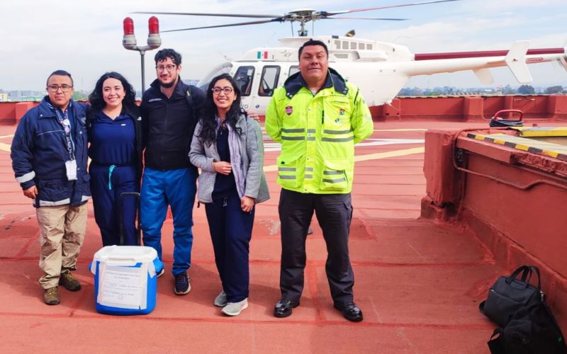 Secretaría de Salud realiza traslado aéreo de hígado a CDMX