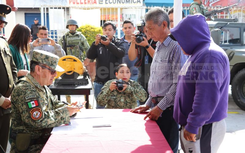 SSP Puebla participa en campaña nacional “Sí al desarme, sí a la paz”