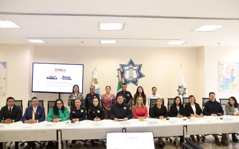 SSP Puebla realiza “Mesa en Favor de las Mujeres”