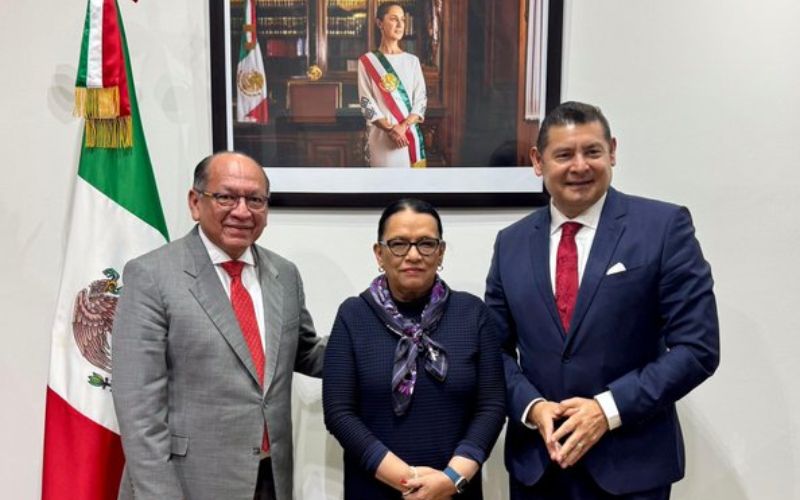 Alejandro Armenta sostiene reunión con SEGOB federal