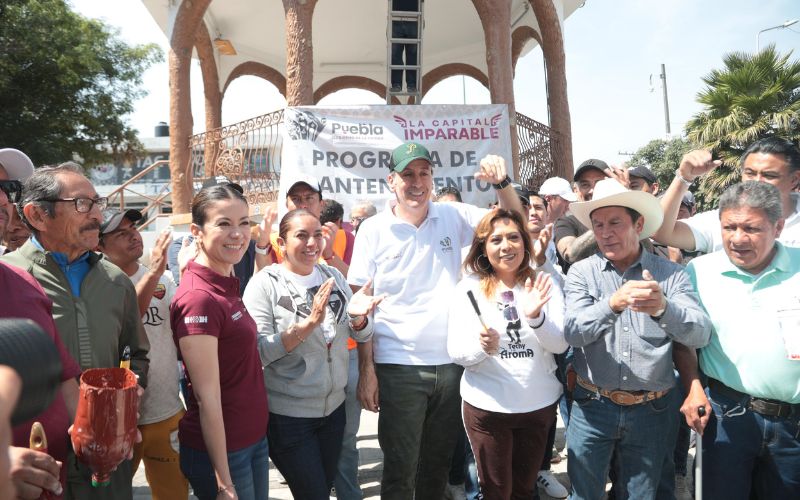 Pepe Chedraui encabeza Faena Integral en San Felipe Hueyotlipan