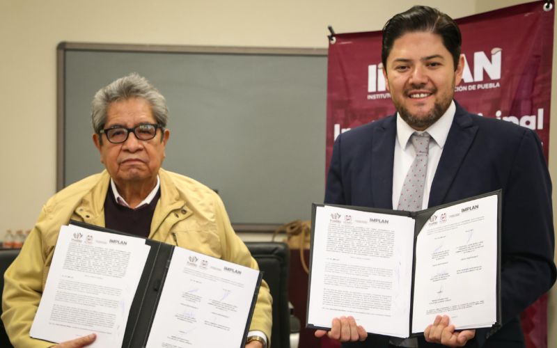 IMPLAN Puebla firma tercer convenio con el IAP